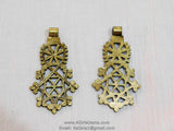 Gold Brass Pendant Small African Cross Pendants - A Girls Gems