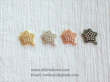 Star Connector Charm Bead CZ Rose Gold Plated North Star Link Charm Connector Link Pendant Bracelet Necklace