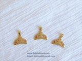 CZ Crown Charm, Tiara Cubic Zirconia Pendant Micro Paved Gold 17 x 19 mm, #265 Charm for Bracelet Necklace - A Girls Gems