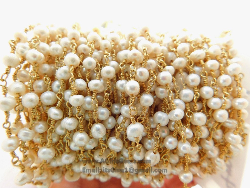 Freshwater Pearls Rosary Chain - A Girls Gems