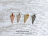 CZ Micro Pave Arrow Charm, Cubic Zirconia Arrowhead Pendant, Gold, Black, Rose Gold, Silver - A Girls Gems