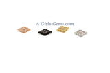 Quatrefoil Connectors/Charms - 2 pcs CZ Micro Pave Tiny Clover Links, Mini Linking Beads, Clovers in Rose Gold/Black/Gold/Silver