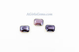 Purple Crystal Beads, Purple Square Rectangle #959, Soldered Bead Charms