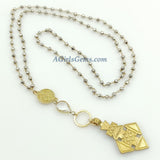 Gold Coptic Cross Necklace - A Girls Gems