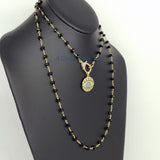 Turquoise Blue Evil Eye Rosary Necklace - A Girls Gems