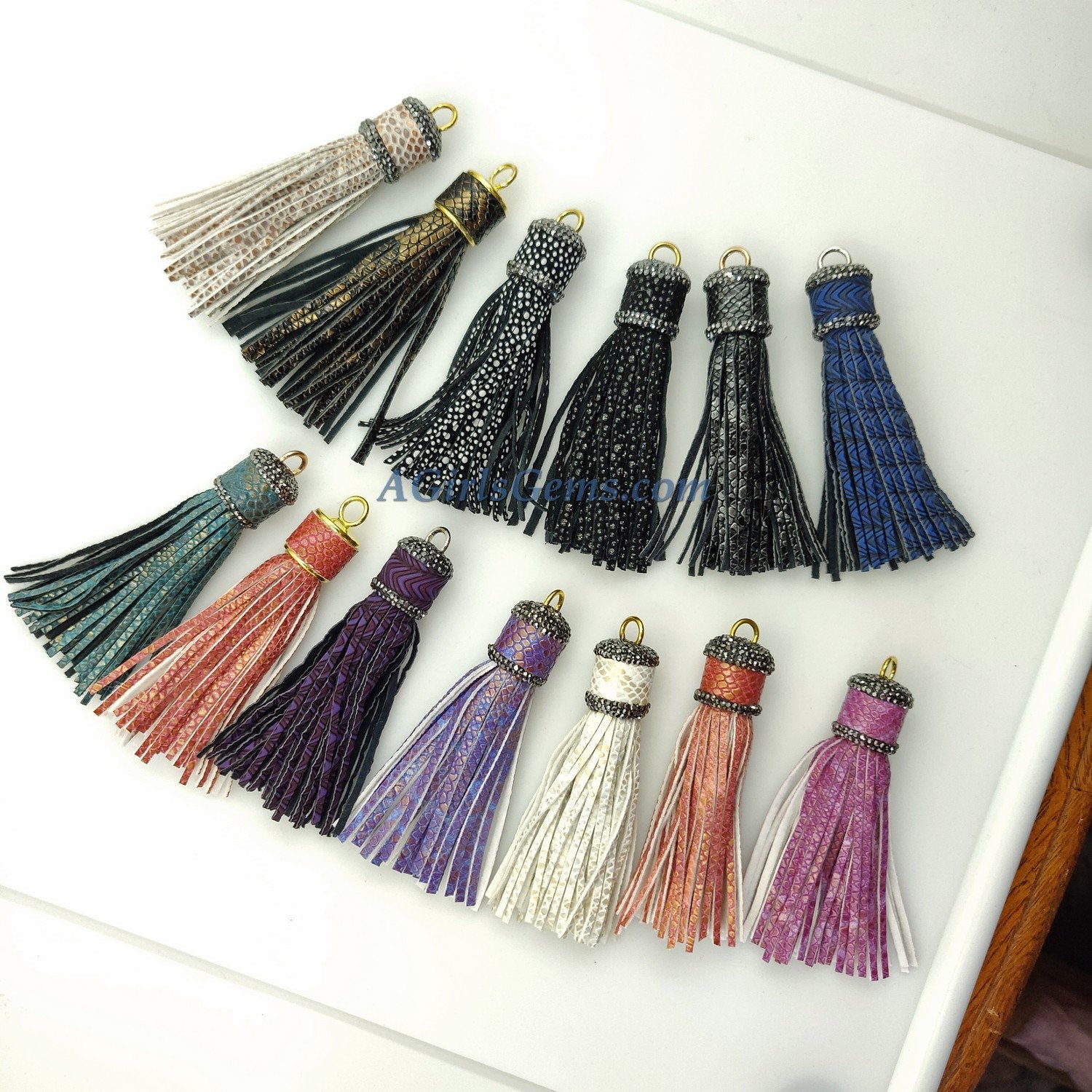 Snakeskin Tassel - A Girls Gems