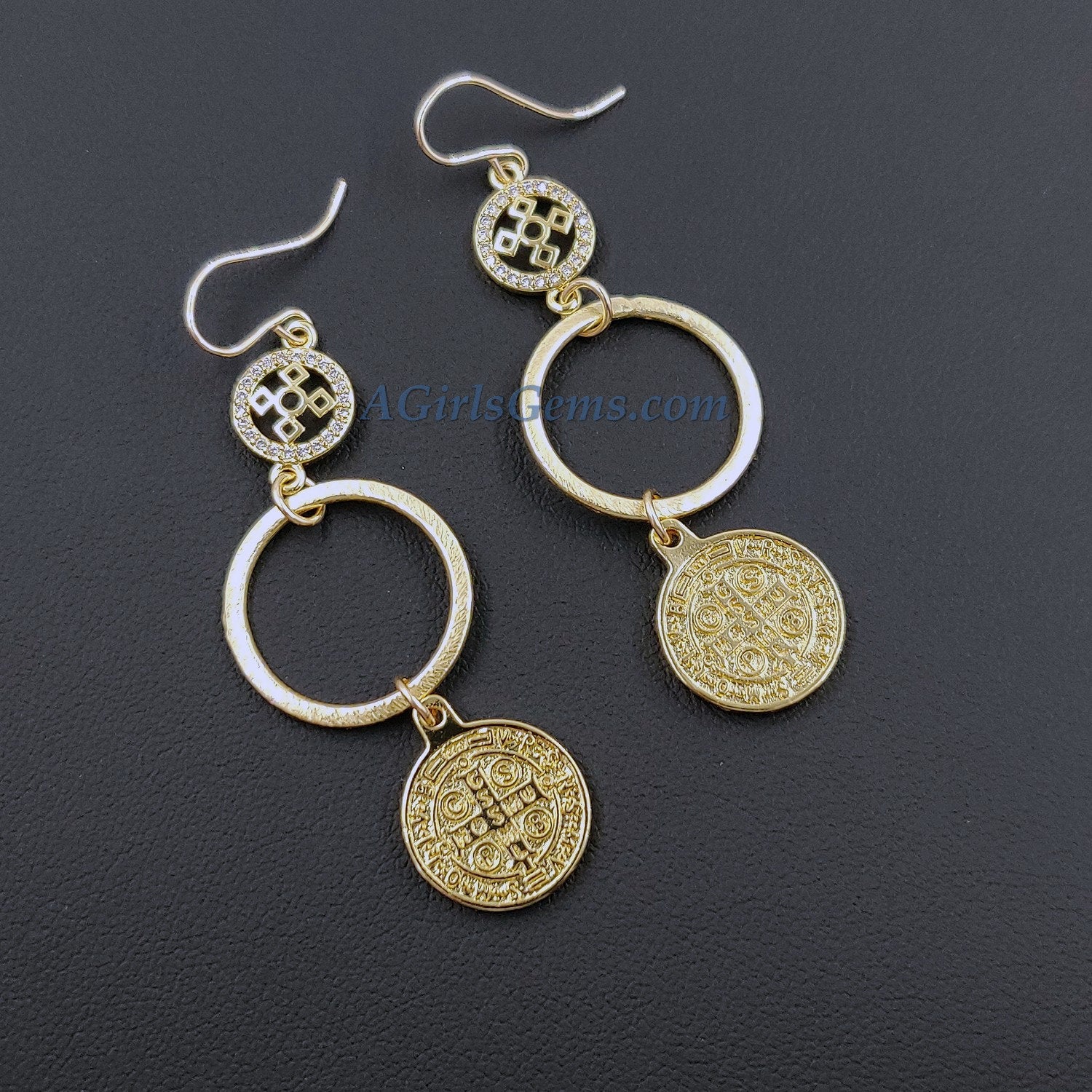 Gold Coptic Cross Necklace - A Girls Gems