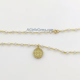 Medallion Choker - A Girls Gems