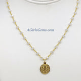 Medallion Choker - A Girls Gems