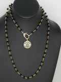 Turquoise Blue Evil Eye Rosary Necklace - A Girls Gems