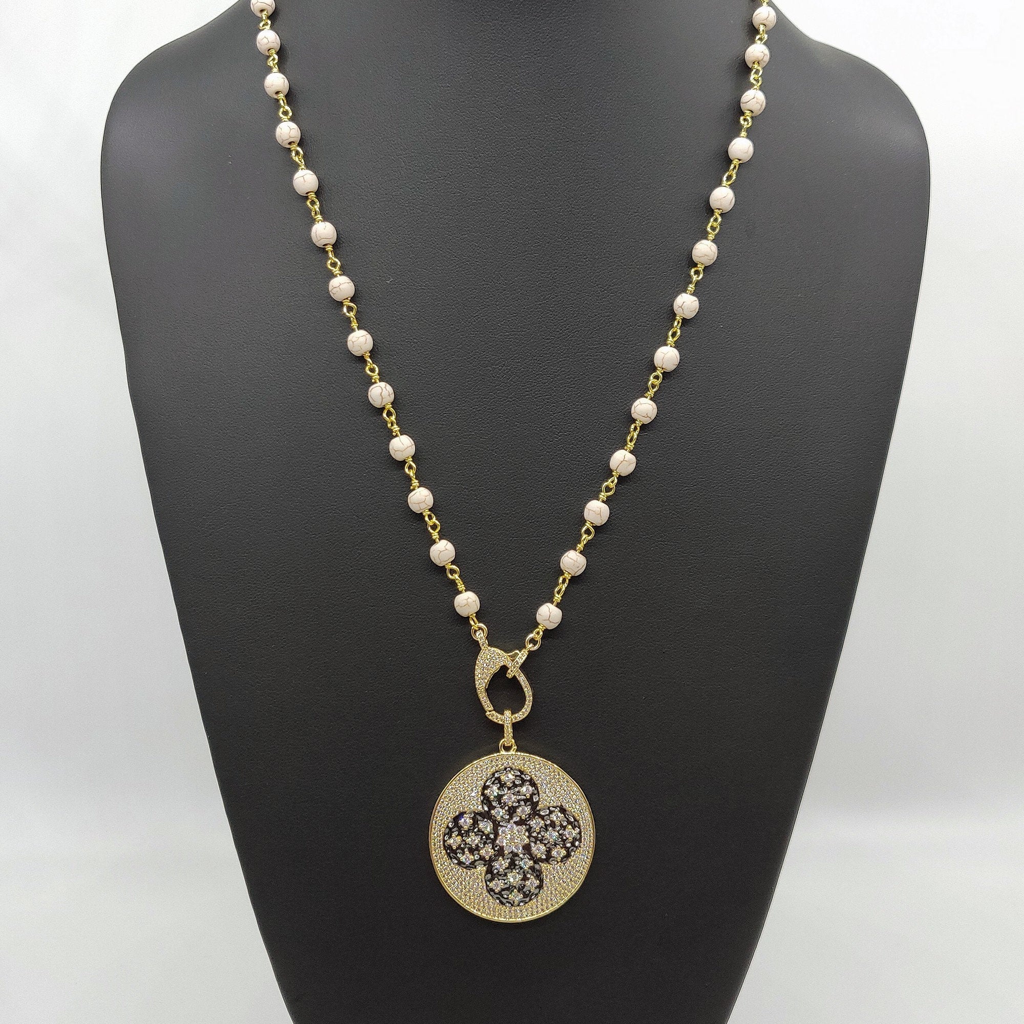 Gold Disc Necklace - A Girls Gems