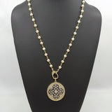 Gold Disc Necklace - A Girls Gems