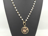 Gold Lotus Flower Necklace - A Girls Gems