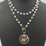 Gold Lotus Flower Necklace - A Girls Gems