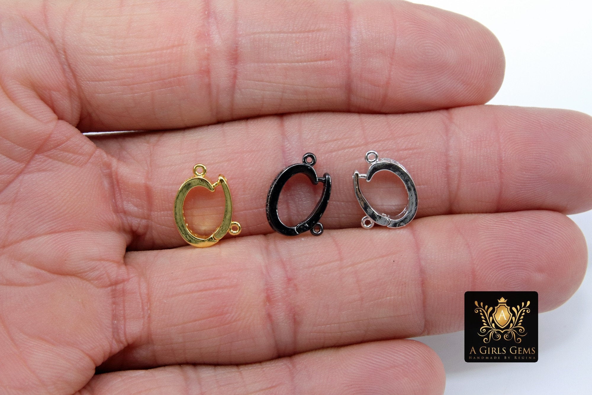 Bails Black Enhancer Bails for Pendants, CZ Pave Removable 1 Loop Pearl Enhancers #170, Necklace Jewelry Findings