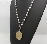 Gold Disc Necklace - A Girls Gems
