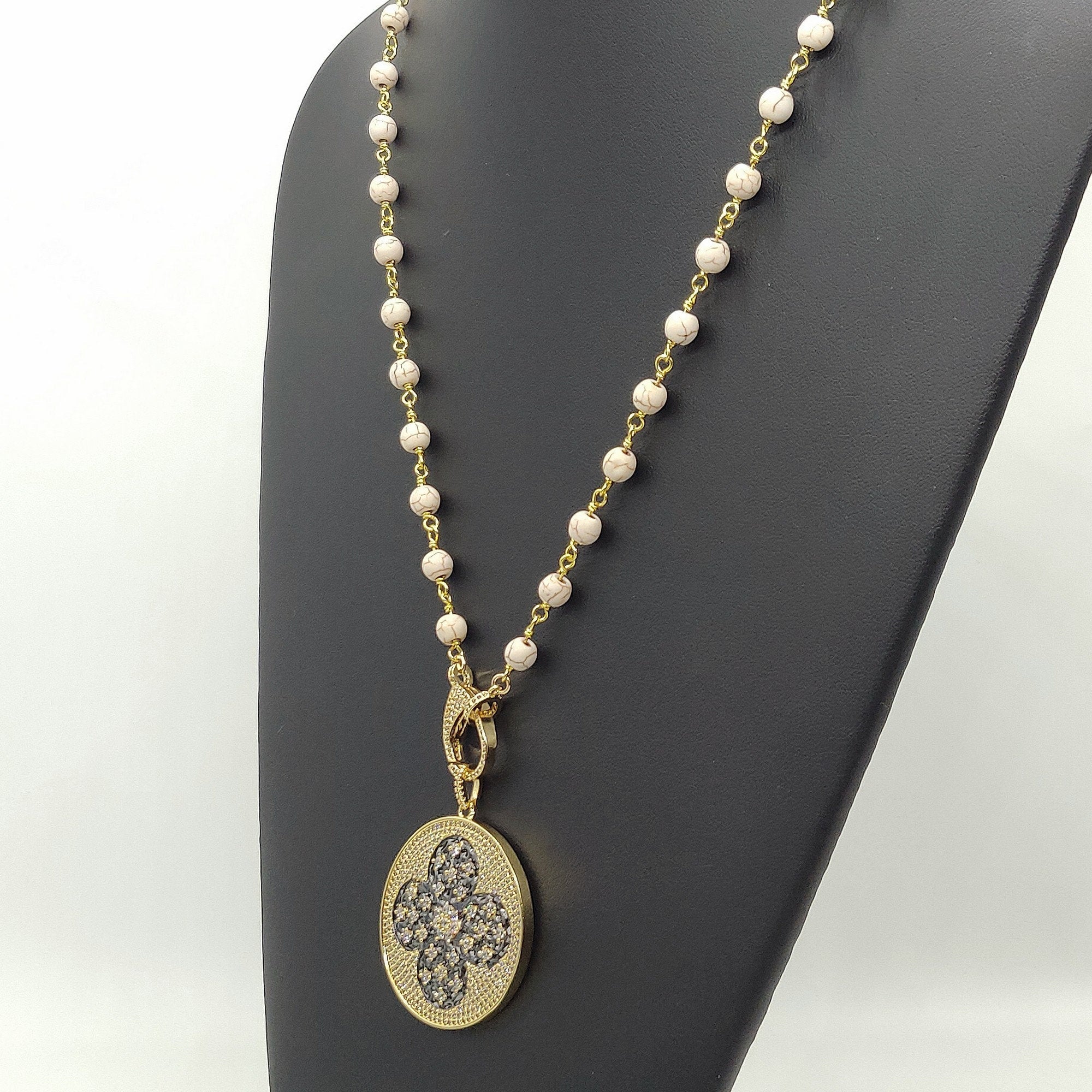 Gold Disc Necklace - A Girls Gems
