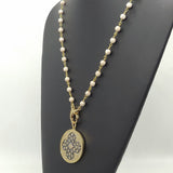 Gold Disc Necklace - A Girls Gems