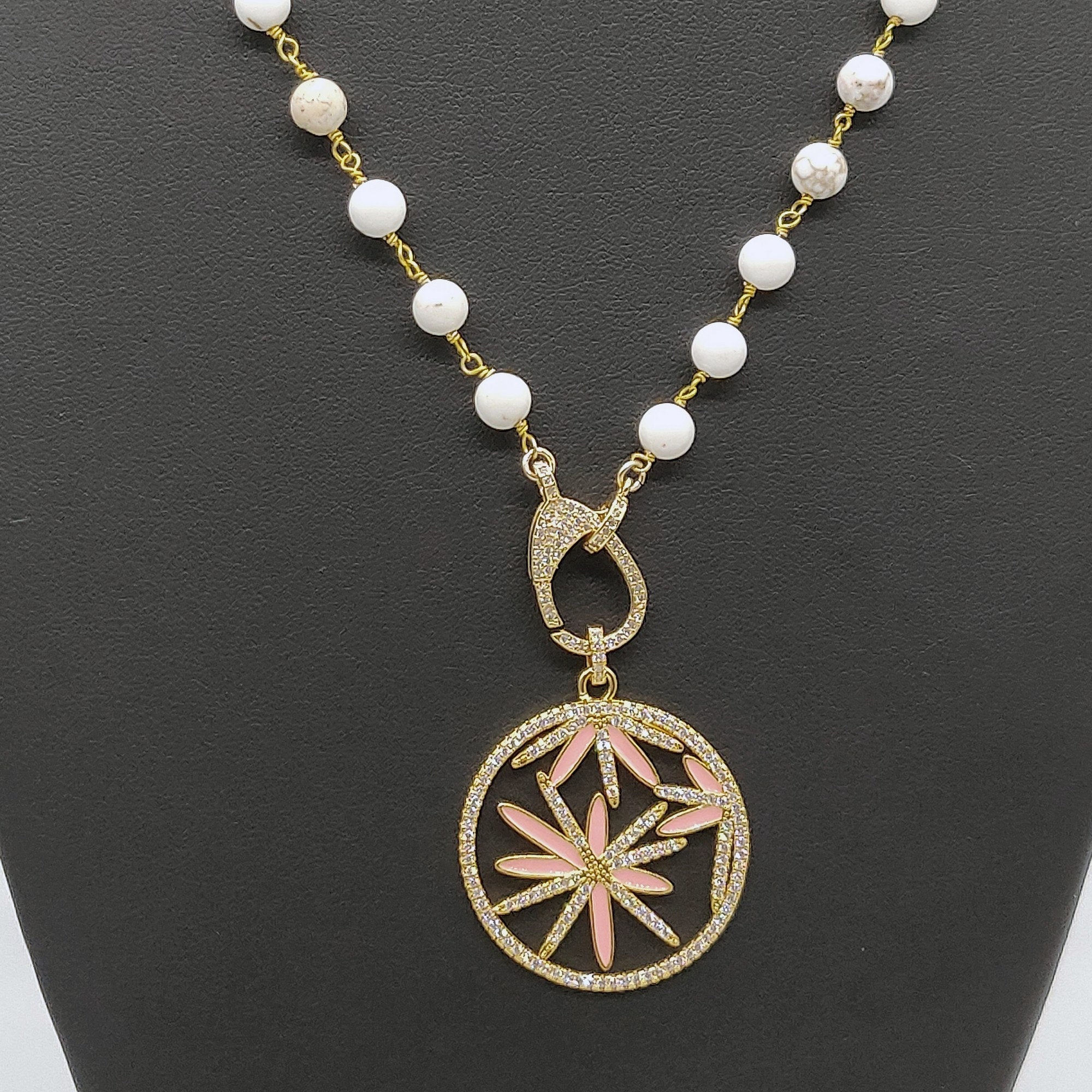 Gold Lotus Flower Necklace - A Girls Gems