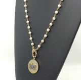 Gold Lotus Flower Necklace - A Girls Gems
