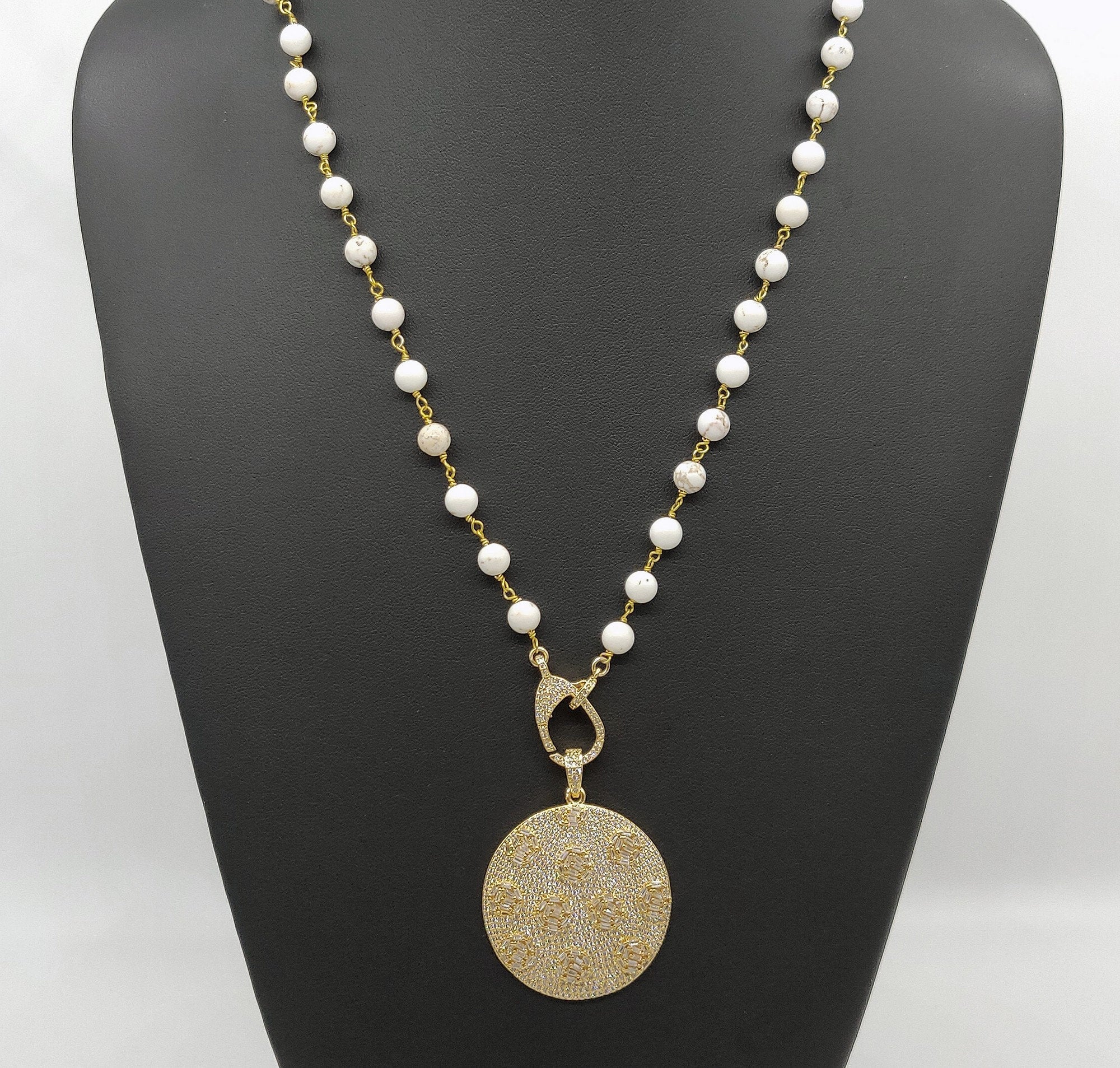 Gold Disc Necklace - A Girls Gems