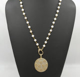 Gold Disc Necklace
