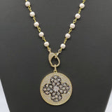 Gold Disc Necklace - A Girls Gems