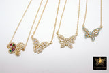 Monarch Butterfly Necklace - A Girls Gems