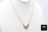 Monarch Butterfly Charm Necklace - A Girls Gems