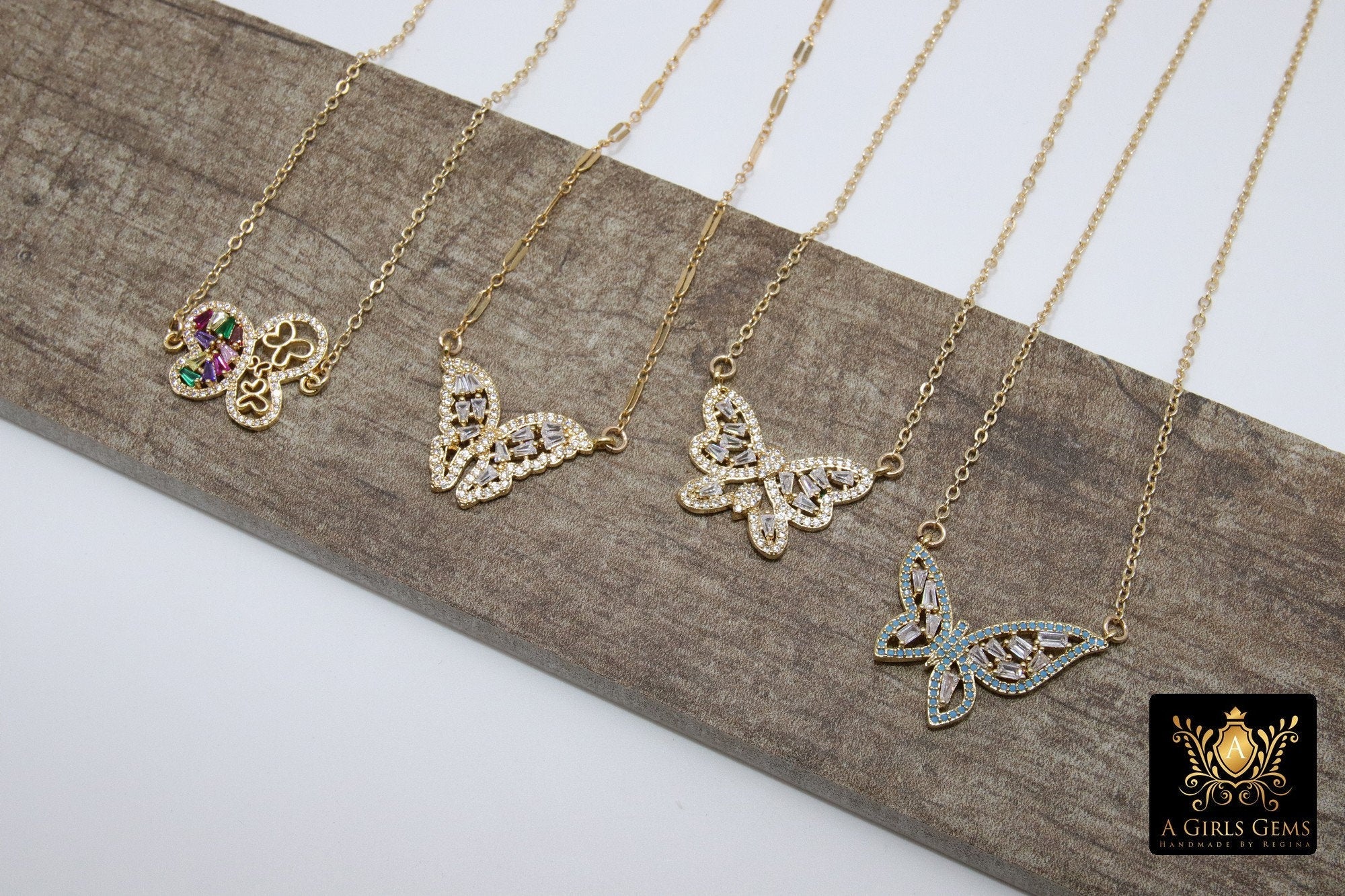 Monarch Butterfly Necklace - A Girls Gems