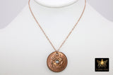 Genuine Coin Necklace, 14 K Rose Gold Filled Dainty Chain with Elephant Medallion - A Girls Gems