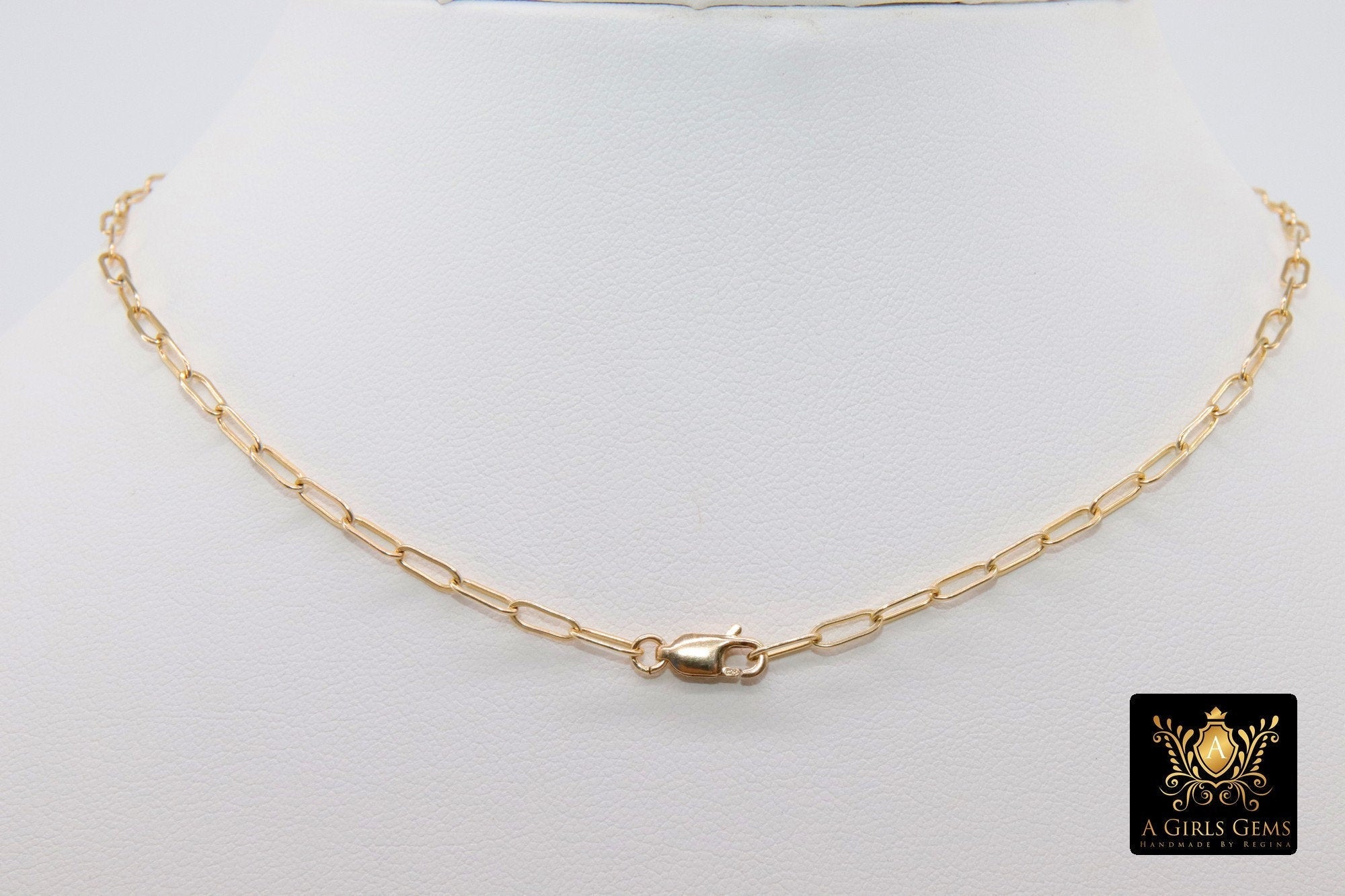 14 K Gold Filled Chain Bracelet, Single or Double Wrap Rectangle Drawn Chain - A Girls Gems