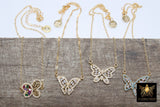 Monarch Butterfly Charm Necklace - A Girls Gems