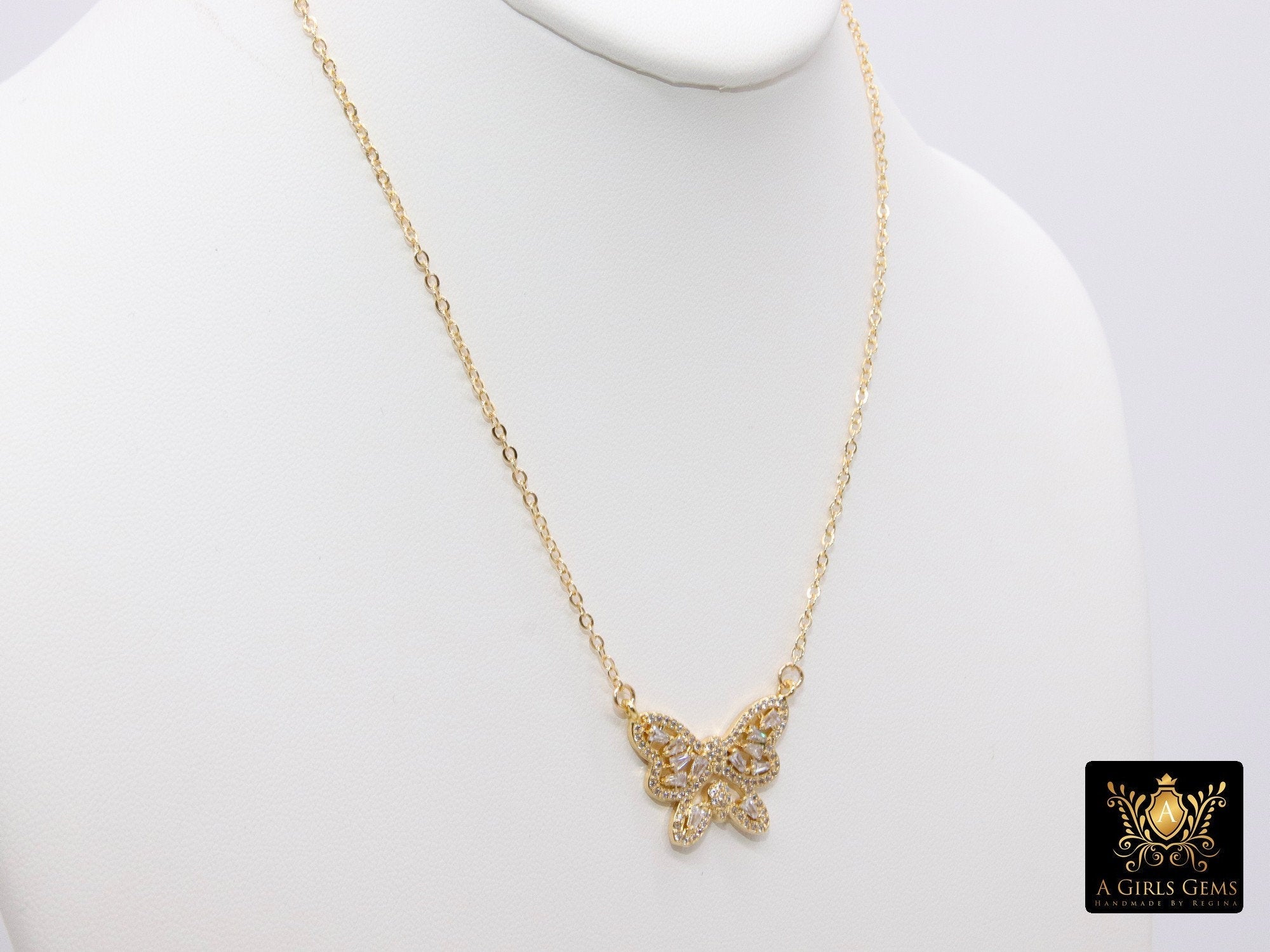Monarch Butterfly Necklace - A Girls Gems