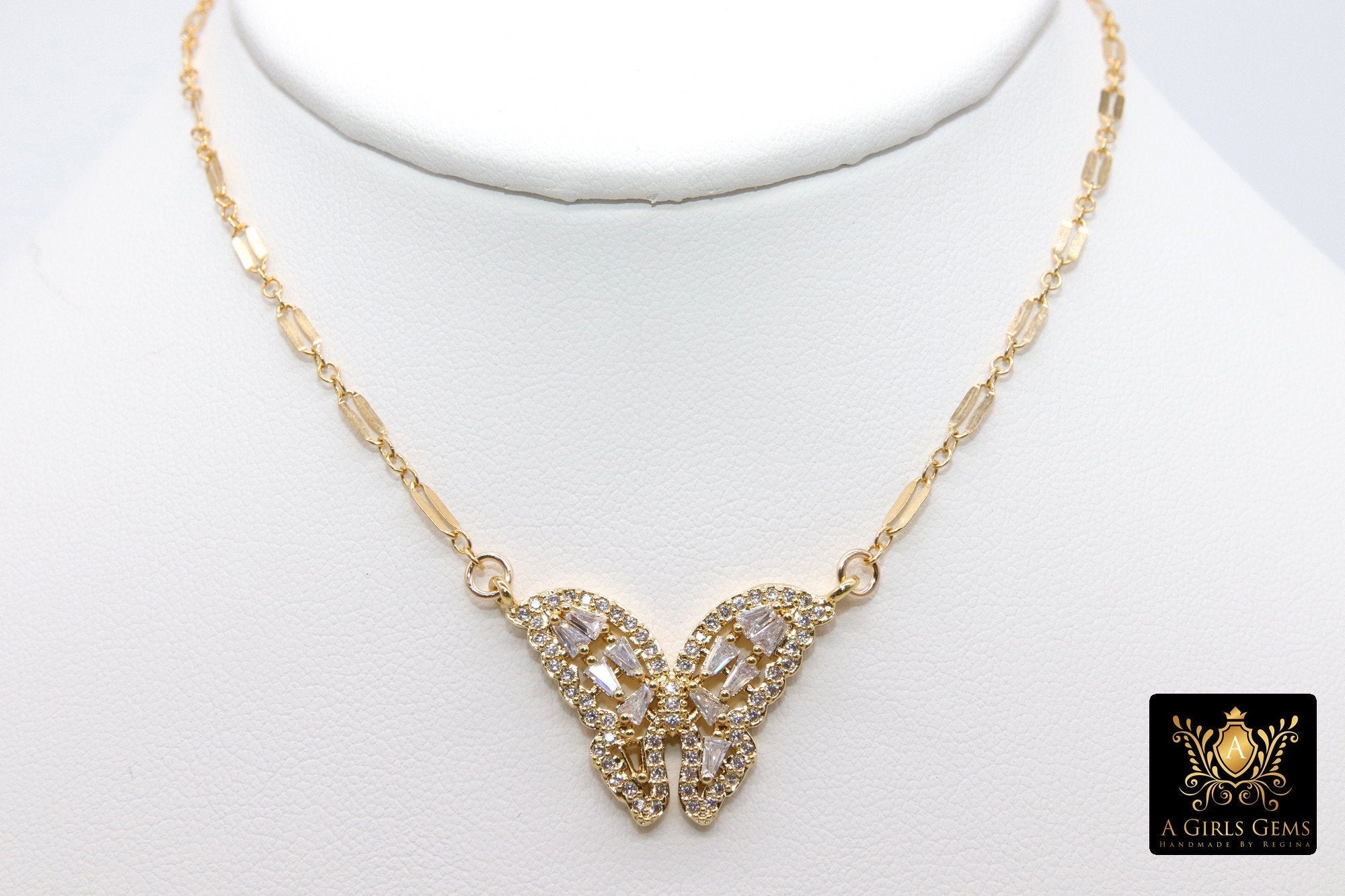 Monarch Butterfly Necklace - A Girls Gems