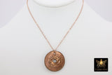 Genuine Coin Necklace, 14 K Rose Gold Filled Dainty Chain with Elephant Medallion - A Girls Gems