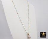 Essence Oil Bottle Rosary Chain Necklace - A Girls Gems