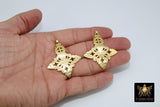 Brass Ethiopian Coptic Cross Pendant, #2076