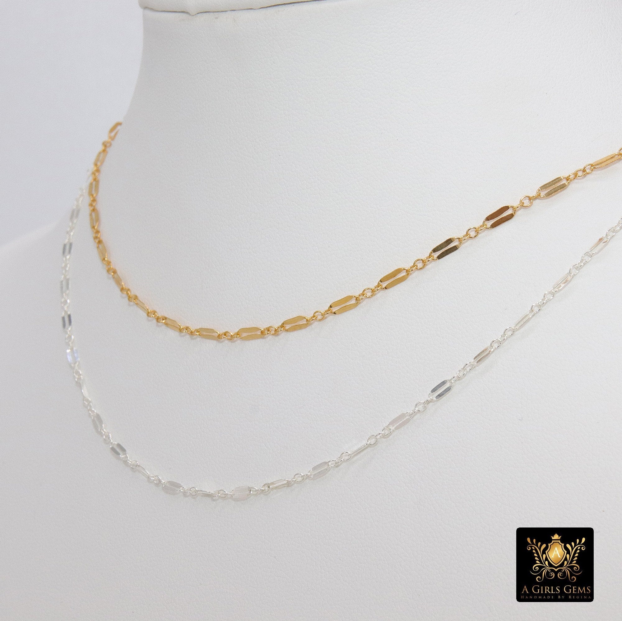 Delicate Necklace, 925 Sterling Silver - A Girls Gems