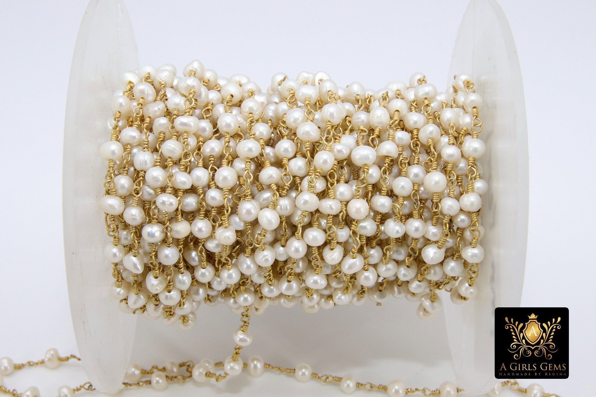 Freshwater Pearls Rosary Chain - A Girls Gems