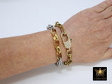 Gold Wrap Bracelet, Chunky Chain Link Bracelet, Gold Large Brass Vintage Chain - A Girls Gems