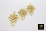 Brass Ethiopian Coptic Cross Jewelry Pendant African Cross Gold Charm Pendants Religious Jewelry Making Supplies - A Girls Gems