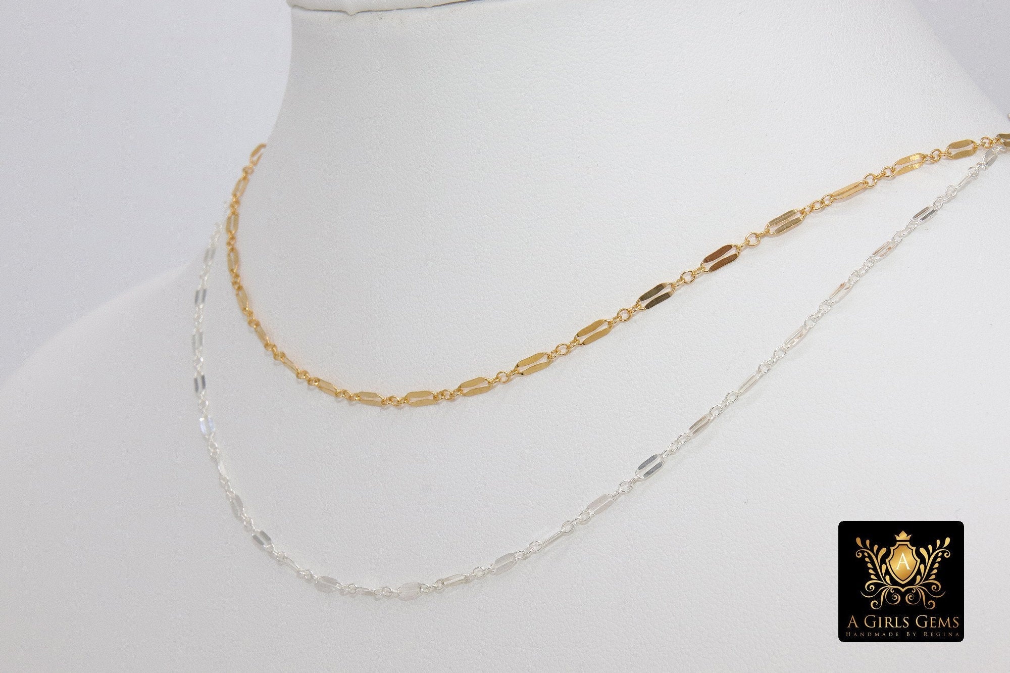 Delicate Necklace, 925 Sterling Silver - A Girls Gems