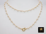 Pearl Necklace, Beaded Genuine 6 mm Pearl Wrap Rosary Necklace - A Girls Gems