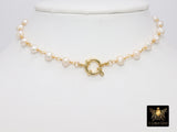 Pearl Necklace, Beaded Genuine 6 mm Pearl Wrap Rosary Necklace - A Girls Gems