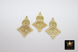 Brass Ethiopian Coptic Cross Jewelry Pendant African Cross Gold Charm Pendants Religious Jewelry Making Supplies - A Girls Gems