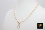 Long Dangle Earrings, Freshwater Pearl, 14 K Gold Ear Wires - A Girls Gems