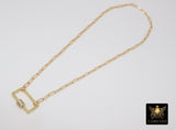 Front Clasp Necklace, 14 K Gold Filled Screw Clasp Wrap Choker - A Girls Gems