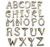 Gold Initial Chain Necklace, Cubic Zirconia Screw Initial Letters, Double Wrap - A Girls Gems