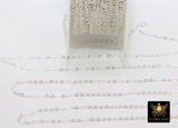 925 Sterling Silver Flat Chains, Unfinished Hammered Dapped Chain, By The Foot